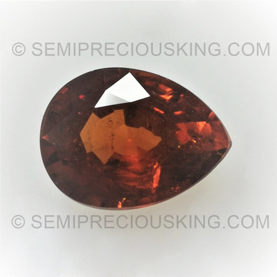 Natural Spessartite Pear Facet Cut 8X6mm Terracotta Orange Color VVS Clarity Loose Gemstone