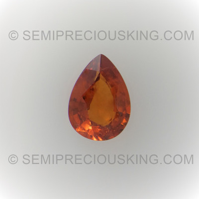 Natural Spessartite Pear Facet Cut 8X6mm Intense Orange Color VVS - SI Clarity Loose Gemstone