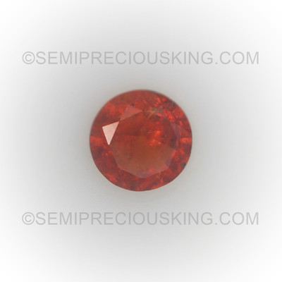 Natural Spessartite 3 mm Round Facet Cut Exceptional Quality Intense Orange Color SI Clarity Loose Garnet Gemstone