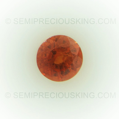 Natural Spessartite Round Facet Cut 4x4mm Salamander Orange Color VS - SI Clarity Loose Gemstone