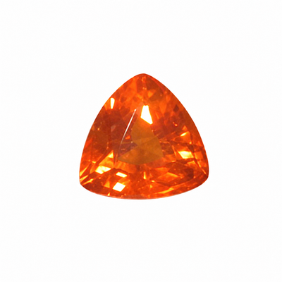 Natural Spessartite Trillion Facet Cut 6X6mm Terracotta Orange Color VS Clarity Loose Gemstone
