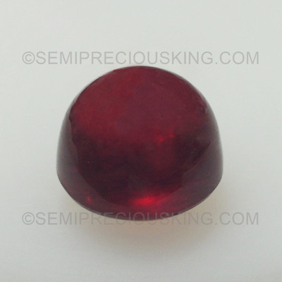 Ruby 6.5mm Round Cabochon Cut Burgundy Color SI1 Clarity Africa Loose Precious Gemstone