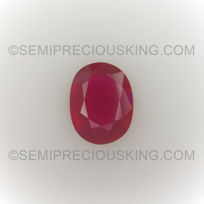 Ruby 9X7mm Oval Facet Cut Burgundy Color SI1 Clarity Africa Loose Precious Gemstone