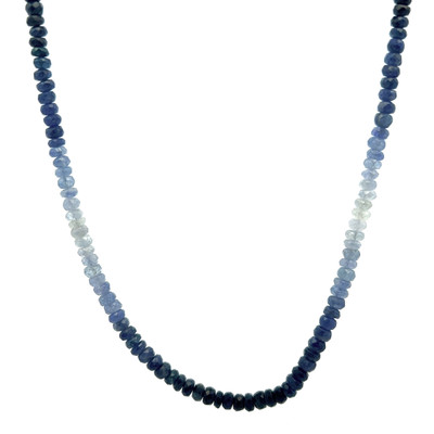 Blue Sapphire Natural Rondelle Facet Cut Beads Precious Necklace