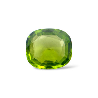 Natural Peridot Certified 9.86 Carats Cushion Facet Cut Olive Green Loose Gemstone Vibrant Heart Chakra Crystal for Renewal, Balance and Positive Energy