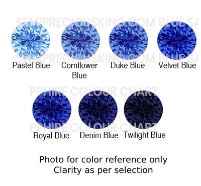 Natural Blue Sapphire 2.25mm Round Excellent Brilliant Facet Cut FL VVS VS Precious Loose Gemstone