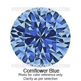 Natural Blue Sapphire 2.9mm Round Excellent Brilliant Facet Cut FL VVS VS Precious Loose Gemstone