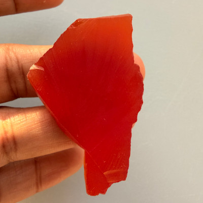 Carnelian Natural Rough 50x30mm Slice Uncut 5A Quality 93.31 Carats Jewelry Making Healing Gemstone Wire Wrapping