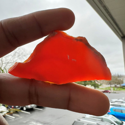 Carnelian Natural Rough 52x31mm Slice Uncut 5A Quality 93.62 Carats Jewelry Making Healing Gemstone Wire Wrapping