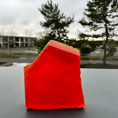 Carnelian Natural Rough 37x32mm Slice Uncut 5A Quality 95.54 Carats Jewelry Making Healing Gemstone Wire Wrapping