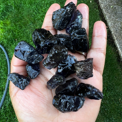 Natural Iolite Rough Prussian Blue Color 9-15mm Loose Uncut Gem Earth-mined Rough at Semipreciousking