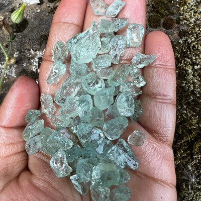 Natural Aquamarine Raw Gemstone 6mm-20mm Unheated Earth-mined Rough