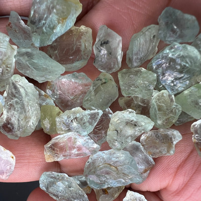 Natural Aquamarine Uncut Gem 4mm-14mm Unheated Earth-mined Rough