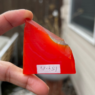 Carnelian Natural Rough 40x45mm Slice Uncut 5A Quality 154.84 Carats Jewelry Making Healing Gemstone Wire Wrapping