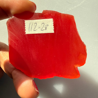 Carnelian Natural Rough 45x40mm Slice Uncut 5A Quality 112.28 Carats Jewelry Making Healing Gemstone Wire Wrapping