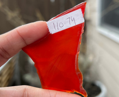 Carnelian Natural Rough 40x50mm Slice Uncut 5A Quality 110.74 Carats Jewelry Making Healing Gemstone Wire Wrapping at Semipreciousking