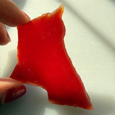 Carnelian Natural Rough 40x50mm Slice Uncut 5A Quality 110.74 Carats Jewelry Making Healing Gemstone Wire Wrapping