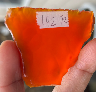 Carnelian Natural Rough 50x40mm Slice Uncut 5A Quality 142.72 Carats Jewelry Making Healing Gemstone Wire Wrapping