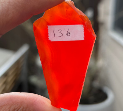 Carnelian Natural Rough 60x32mm Slice Uncut 5A Quality 136 Carats Jewelry Making Healing Gemstone Wire Wrapping