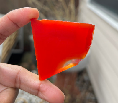 Carnelian Natural Rough 40x38mm Slice Uncut 5A Quality 131.99 Carats Jewelry Making Healing Gemstone Wire Wrapping
