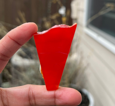 Carnelian Natural Rough 59x36x4mm Slice Uncut 5A Quality 105.86 Carats Jewelry Making Healing Gemstone Wire Wrapping