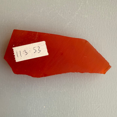 Carnelian Natural Rough 60x24mm Slice Uncut 5A Quality 113.53 Carats Jewelry Making Healing Gemstone Wire Wrapping
