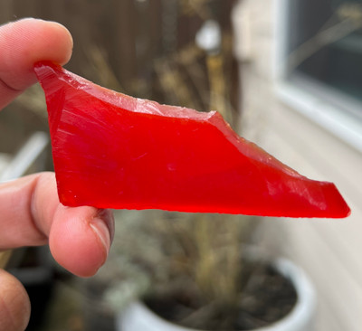 Carnelian Natural Rough 60x25mm Slice Uncut 5A Quality 91.97 Carats Jewelry Making Healing Gemstone Wire Wrapping