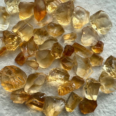 Natural Citrine Rough Brazil 6.38 Carat Tuscan Yellow Color Loose Gemstone Rough