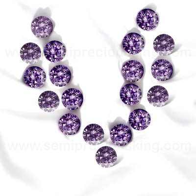 Amethyst Cubic Zirconia Round 2.8mm Brilliant Diamond Facet Cut AAAA Excellent Quality CZ Loose stone
