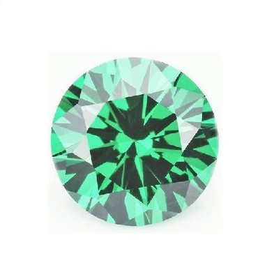 Green Nano Created 1.7mm Round Brilliant Facet Cut AAAA Excellent Quality Loose Synthetic Stone