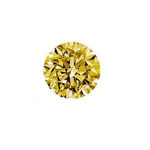 Yellow Diamond Round 2.1mm Brilliant Facet Cut Intense Yellow Color VS SI I Clarity Genuine Loose Diamonds