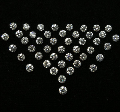 Natural Diamond 82 pc set Round 2.8mm Brilliant Full Cut VVS Clarity DEF Color Loose Diamonds