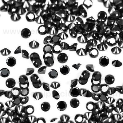 Natural Black Sapphire Round 2.75 mm Brilliant Cut FL VVS VS SI1 SI I PK Clarity Loose Gemstone