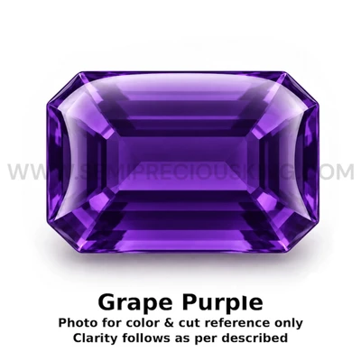 Amethyst Africa Natural Loose Gemstone 11x9mm Octagon Bufftop Cut FL VVS VS SI1 SI I PK Clarity February Birthstone | Jewelry Stones