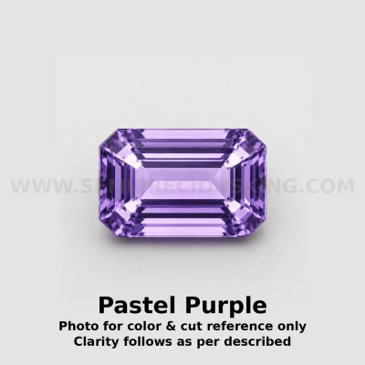 Amethyst Africa Natural Loose Gemstone 7x5mm Octagon Step Cut FL VVS VS SI1 SI I PK Clarity February Birthstone | Jewelry Stones