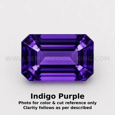 Amethyst Africa Natural Loose Gemstone 9x7mm Octagon Step Cut FL VVS VS SI1 SI I PK Clarity February Birthstone | Jewelry Stones