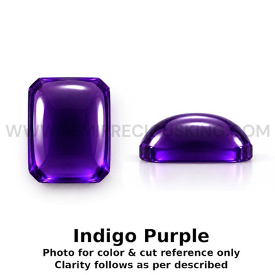 Amethyst Africa Natural Loose Gemstone 9x7mm Octagon Cabochon Cut FL VVS VS SI1 SI I PK Clarity February Birthstone | Jewelry Stones