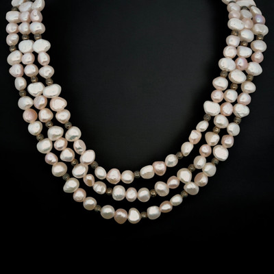 Pearl Chic Pearl Multi Layered Fancy Plain Necklace