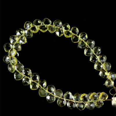 Green Gold Natural Cushion Briolette Cut 7mm FL Clarity Exceptional Quality Loose Drilled Gemstone