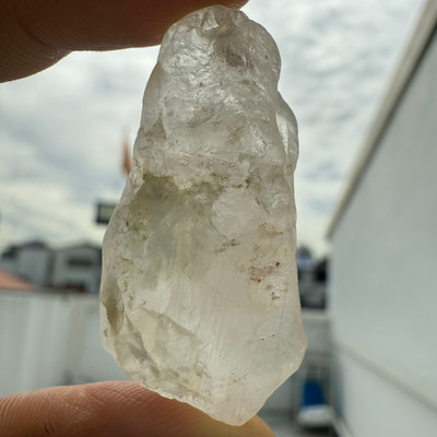 White Topaz Natural Uncut Rough SI Clarity Birthstone 86.5 Carat Earth-mined Gemstone Healing Energy Raw Rock