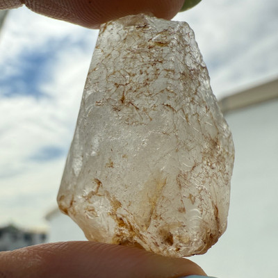 White Topaz SI Rough Natural 66 Carat Earth-mined Gemstone Rock