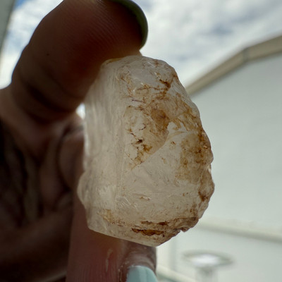 White Topaz Natural Uncut Rough SI Clarity Birthstone 66 Carat Earth-mined Gemstone Healing Energy Raw Rock