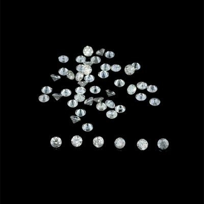 Diamonds Natural 50 pcs Round 2mm Brilliant Full Cut SI-I Clarity G-I Color Loose Diamant for Setting in Rings & Earrings