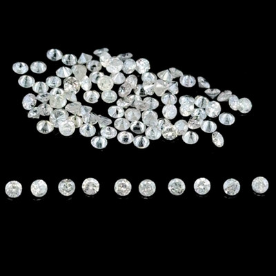 Diamonds Natural 90 pcs Round 1.8mm Brilliant Full Cut SI-I Clarity GHI Color Loose Diamante Jewelry Making