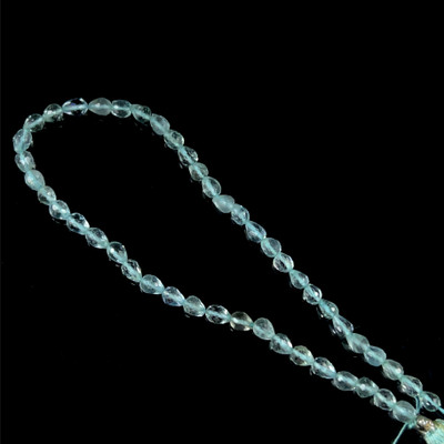 Aquamarine Natural Drop 4x3mm Briolette Cut VS Clarity Baby Blue Color Drill Gemstone