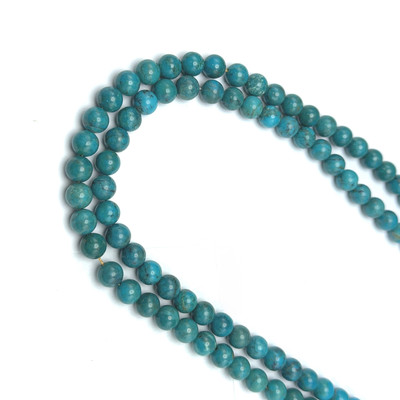 Turquoise Natural Plain Ball 8mm VVS Clarity Caribbean Blue Color Drilled Loose Bead Gemstone