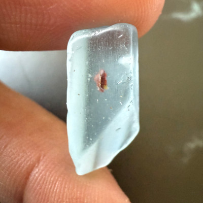 Natural Topaz Rough 10.89 Carats 1 Pcs Uncut 4A Grade Light Swiss Blue Color Gemstone Rocks