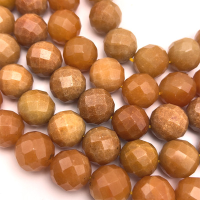 Jade Semiprecious 16 mm Ball Facet Cut SI Clarity Honey Color Loose Gemstone