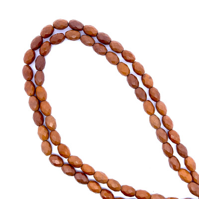 Sunstone Natural Gemstone 12x8.5mm Round Briolette Cut SI Clarity Aloe Wood Color Beads Strand