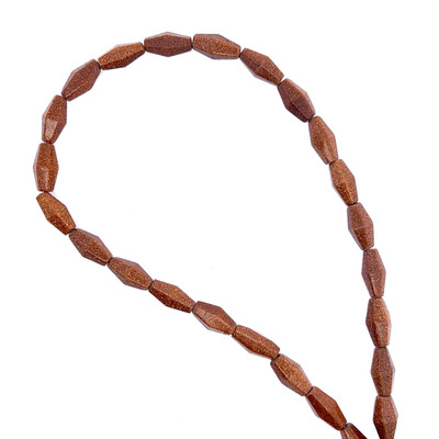 Sunstone Natural Gemstone 12.5-13x6mm Rice Plain Cut VS Clarity Caramel Color Beads Strand